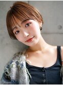 【GEEKS渋谷】マッシュショート/マロンベージュ/透明感/冬カラー