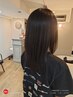 【髪質改善♪】カット+縮毛矯正+高濃度水素トリートメント＋ヘッドスパ5分