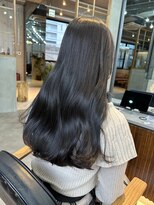 アンジェリカ 尼崎店(ANGELICA) ブリーチ無し グレージュ 暗髪