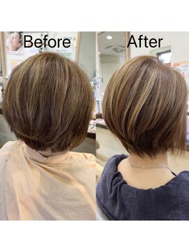 美容室 ネオ ルージュ(Neo Rouge) 髪質改善＋ボリュームダウンショート