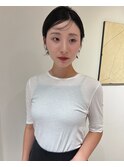 ショートボブ×うぶ毛バング