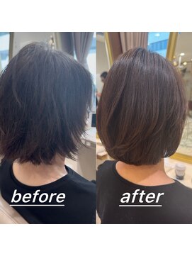 ナオキ ヘアー ドレッシング 銀座店(NAOKI HAIR DRESSING) 酸性ストレート&Xトリートメントで髪の内部補修＆外部ケア