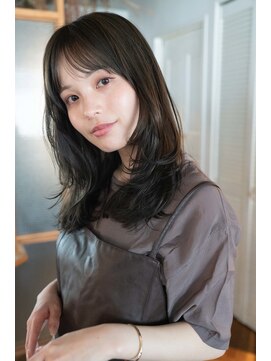 ホーミートウキョウ(HOMIE TOKYO) レイヤーカット/マロンベージュ/ハイライト/ダブルカラー/前髪