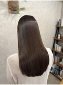 大人のワンカラー/チョコレートベージュ/赤み消しカラー髪質改善
