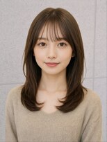 リプレイ(Replay)&nbsp;シースルーセミロングレイヤースタイル