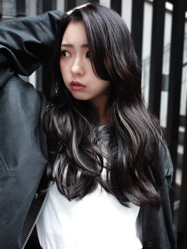 ルイマダーナ 栄店(LOUIMADNA) ウェーブヘア 髪質改善 艶髪 20代 黒髪 小顔レイヤーカット 美髪