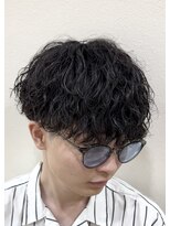 ボンドストーリールミエール(Bond Story lumiere) ツイストスパイラルパーマシャドウパーマラウンドマッシュ眉毛