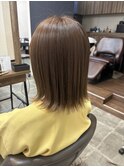 着物ヘア/大人ガーリー/ダークアッシュ/似合わせカット/鎌取