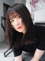 アルバム 新宿(ALBUM SHINJUKU)&nbsp;韓国ヘア前髪カット顔周りレイヤーおくれ毛_ba520622