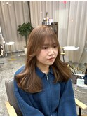 イメチェンヘアスタイル/ピンクベージュ/前髪カタログ