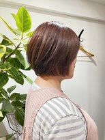 エン(en)&nbsp;バイオレットブラウンカラー＋ショートボブ＋髪質改善TR