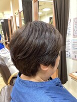 ヒラトヤ 肴町店 白髪ぼかしハイライト暖色系カラー顔周りカットミセスヘア