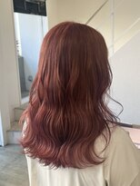 タイドヘアー 茨木2号店(TIDE HAIR)&nbsp;オレンジピンクカラー