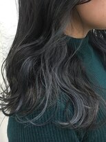 ブルーフェーセス 表参道(blue faces) 『bluefaces』 スモーキーブルー×インナーハイライト