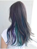 インナーカラー_オリーブカラーハイライトカラー_ba302612