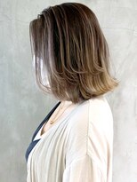 アイティー バイ アルバム 浦和店(IT by ALBUM) バレイヤージュボブ_セミウェットウェーブ_ba305082