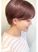 【emme×石崎】ピンクベージュ×ショート