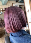 ブリーチ2回でデザイン◎シアーモーブピンク