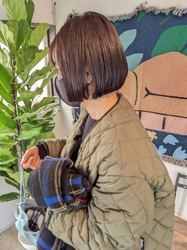 ヂウ 藤沢(zhu) グレージュ◎ミニボブ