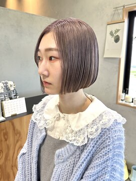 ランプヘアー(LAMP hair) 【LAMP hair】ハイトーンボブ