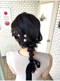編み下ろし 花嫁ヘア ヘアセット