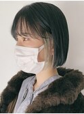 インナーカラーフェイスフレミングカラーミルクティーベージュ