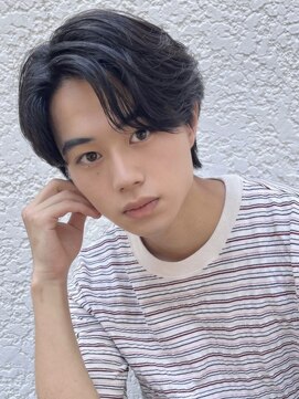 ルーシー(Lucy.) センターパート/ニュアンスパーマ/メンズ