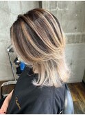 ハイライトブリーチバレイヤージュ10代20代