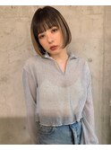 ミニボブ / ハイライトくすみベージュ