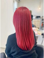 チェシャ(chesha)&nbsp;ロングハイカラー　チェリーレッド　髪質改善トリートメント