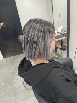 ラフ 難波店(LAFF) #黒髪#ボブルフ#ネビージュ#小顔#ワンレン