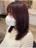 ミルクティーベージュダブルカラーケアブリーチハイライトカラー