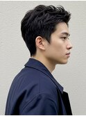 スパイキーショート刈り上げアップバングジェルスタイリング