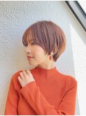 前髪長め大人小顔ショート30代40代50代　藤沢