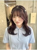 ピンク/ラベンダー/ブラウン/イルミナカラー/ブリーチなしカラー