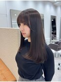 加藤【高円寺】顔周りカット/サイドバング/チョコレートブラウン