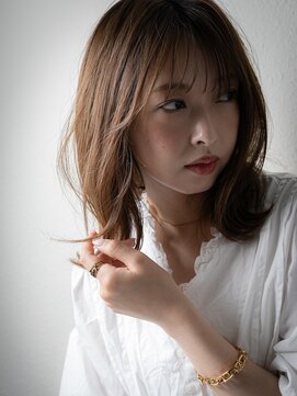 カバーヘアアンドスパ ブリス 浦和(COVER HAIR&SPA bliss) 暖色系カラー細めハイライト大人美人くびれヘアu浦和30代40代