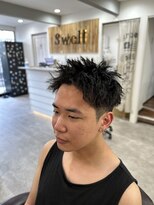 スウェル 船橋店(Swell)&nbsp;#サーフカール#スパイキーショート#ブルーブラック#船橋