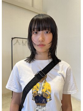 ニーナバイスニップ(Nina by Snip) 顔周りレイヤー/ワイドバング/暗髪