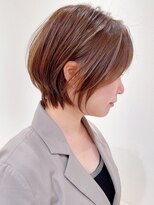 セイドット オモテサンドウ(Say. omotesando)&nbsp;Say.丸みショートレイヤーシルキーベージュミルクティーベージュ