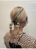【ヘアアレンジ】デザインカラー/ヘアセット/鎌取/林愛華