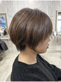 クセ毛も収まるショートボブ　10代20代30代40代