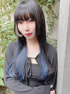 カルフール ロハス 草加東口店(Carrefour LOHAS) 重めバング・姫カット・レイヤー・インナーカラー・エクステ