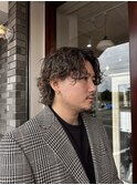 ＊スパイラルパーマ 男らしさにハイライト