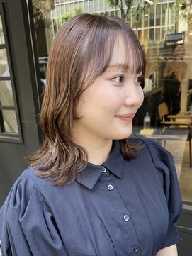 ノエル 池袋店(noel) manami×ミルクティーベージュ　ブリーチなしダブルカラー