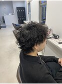 波巻きパーマ