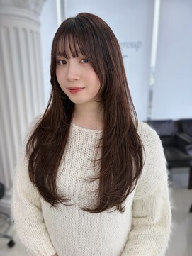 エアー 青山(AIR) 美髪レイヤーカット/顔まわりレイヤー/ストレートロングレイヤー