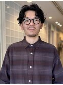 【MOTOKI】くせ毛を活かしたセンターパート
