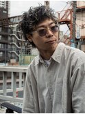 ダウンバングショート/ソフトツイストパーマ/メンズショート