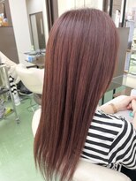 ゼロ(Zero) 大人可愛い小顔ワインレッドレイヤー×20代30代40代